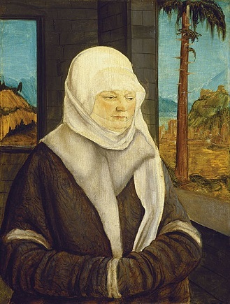 A Woman of the Reuss Family, ca. 1524 (Wolf Huber) (ca. 1485-1553)  Museu Nacional d