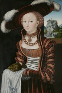 A Young Woman,  1528 (Lucas Cranach the Elder) (1472-1553)   Private Collection     
