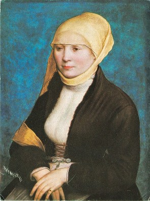 A Woman from Southern Germany, ca.1520-1525 (follower of  Hans Holbein the Younger) Mauritshuis, Den Haag   #275   