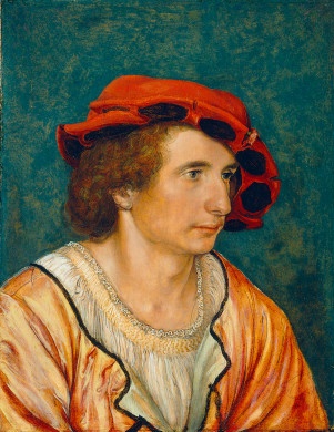 A Young Man ca 1520-1530  atrib Hans Holbein the Younger  Kress Collection  1961.9.21