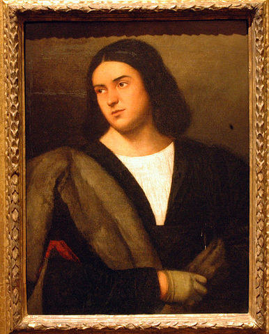 A Young Man ca 1520 by Bernardino Licinio 1489-1565 San Diego Museum of Art