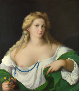 A Woman,  ca. 1520 (Palma Vecchio) (1480-1528) The National Gallery, London NG3939 