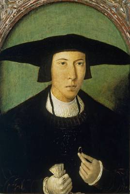 A Young Man,  ca. 1520  (Jan Mostaert) (1475-1556) Museo del Prado, Madrid P03209 