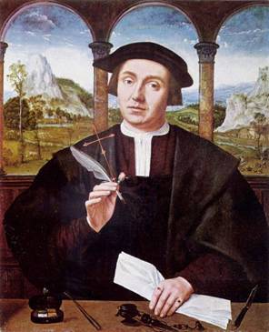 A Notary, ca. 1522 (Quentin Massys) (1466-1530)  Location TBD