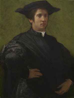 A Man, early 1520’s (Rosso Fiorentino) (1494-1540)     National Gallery of Art, Washington, D.C.        1961.9.59  

