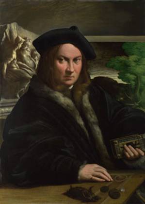 A Collector (from Parma?),  ca. 1523    (Parmigianino) (1503-1540)The National Gallery, London    NG 6441     