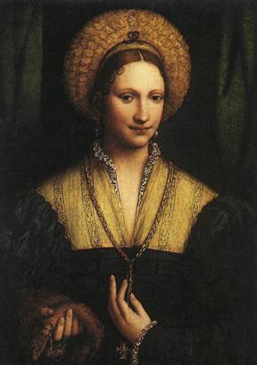 A Woman,  ca. 1525  (Bernardino Luini) (1480-1532)      National Gallery of Art, Washington, D.C.     