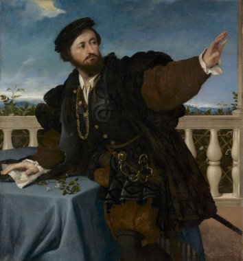 A Man,  ca. 1525  (Lorenzo Lotto) (1480-1556) Cleveland Museum of Art, OH  1950.250 