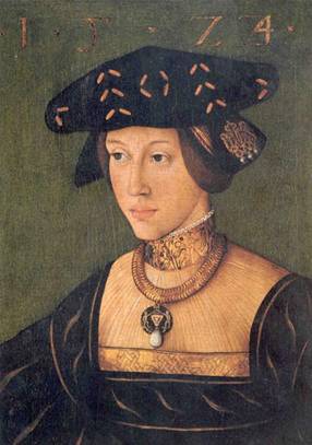Mary of Austria at around 20 years old, ca. 1525  (Hans Krell) (1500-1586)    Location TBD