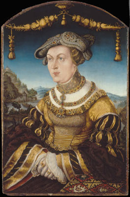 Maria Jacobaea of Baden, Duchess of Bavaria, ca. 1526 (Hans Wertinger) (1465-1533) Alte Pinakothek, München  Inv. Nr. 18   