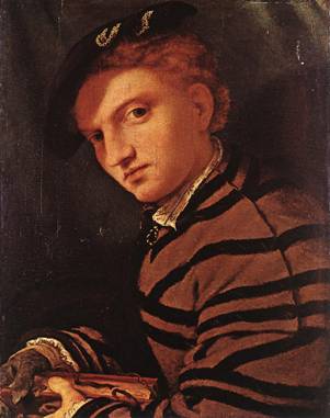 A Young Man with Book, ca. 1526  (Lorenzo Lotto) (1480-1556)  Location TBD