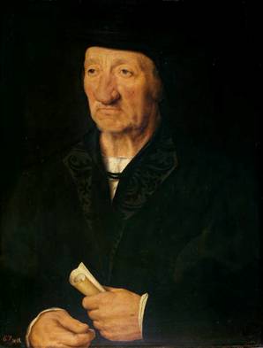 An Old Man, ca. 1525-1527 (Joos van Cleve) (1485-1541) Museo del Prado P02182      
