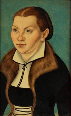 Katharina von Bora, ca. 1529  (Lucas Cranach the Elder) (1472-1553) Hessisches Landesmuseum Darmstadt