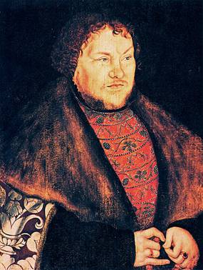 Joachim I, Nestor, Elector of Brandenburg, 1529  (Lucas Cranach the Elder) (1472-1553) Staatlichen Schlossen und garten, Berlin (Jadgschloss Grunswald?)
