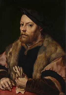 A Man holding a Glove, ca. 1530-1532 (Jan Gossaert)  (1478-1532)  The National Gallery, London,  NG946 