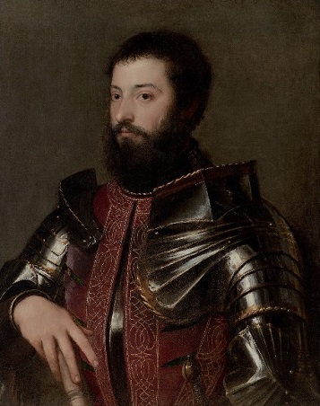 A Man in Armor, 1530 (Titian) (ca. 1488-1576)  Hammer Museum, Los Angeles, CA