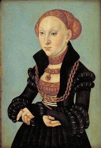 Sybyl of Saxony 1533 by Lucas Cranach 1472-1553 SMK