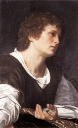 A Youth  ca. 1530  Giovanni Girolamo Savoldo 1480-1548 Galleria Borghese Roma 
