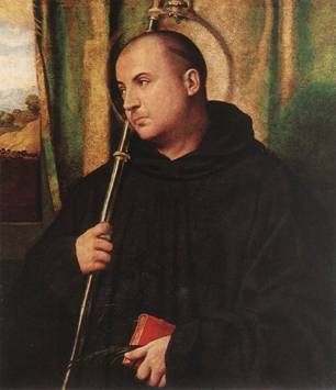 A Monk as Saint  ca. 1530   Moretto da Brescia 1498-1554    Szépművészeti Múzeum Budapest 