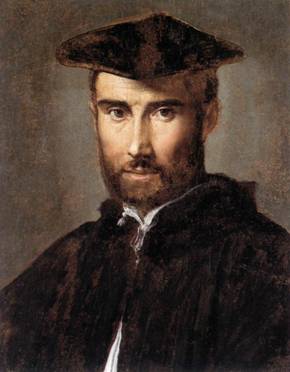 A Man,  1528-1530 (Parmigianino)  (1503-1540)   Galleria Borghese, Roma   