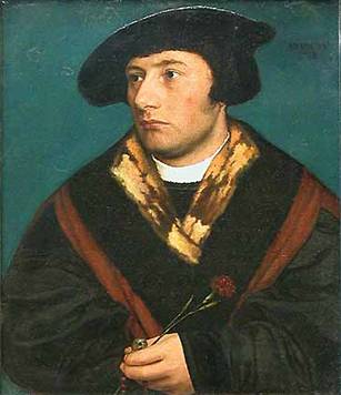 A Man, possibly John Goldsave at around 25 years old,  ca. 1530  (Unknown Artist, Augsberg)    Musée du Louvre, Paris    Inv. 1350  