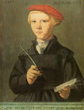 A Boy, 1531   (Jan van Scorel) (1495-1562) Museum Boijmans van Beuningen, Rotterdam       