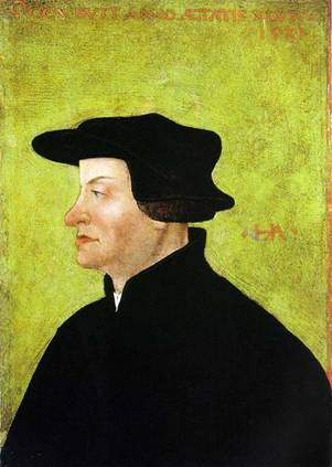 Ulrich Zwingli at 47 years old,  1531   (Hans Asper) (1499-1571)    Locatiion TBD   Kunstmuseum Winterhur ?    