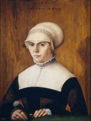 Wife of Jörg Zürer, 1531   (Christoph Amberger)   (1505-1562)  Museo del Prado, Madrid    P02184 