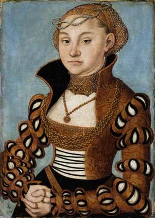 Woman, 1534  (Lucas Cranach the Elder)   (1472-1553)     Musée des Beaux-Arts de Lyon           Inv B 494      