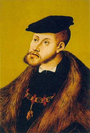 Charles V, 1533   (Lucas Cranach the Elder) (1472-1553)  Museo Thyssen-Bornemisza, Madrid 