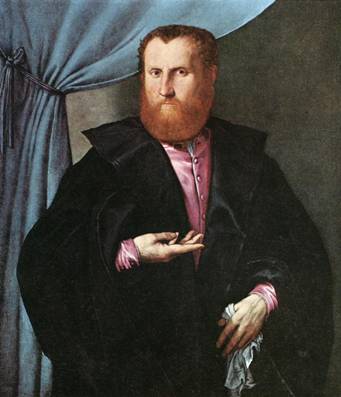 A Man, ca  1535  (Lorenzo Lotto) (1480-1556) New Orleans Museum of Art, LA   