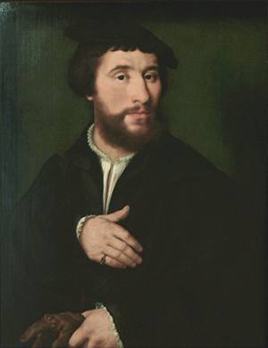 A Man,  ca. 1535   (Joos van Cleve) (1485-1540)  Musée du Louvre, Paris   INV 2105          