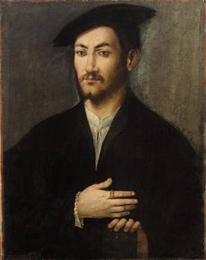 A Man, ca. 1530-1540 (Bernardino Licinio) (1485-1555)   Kunsthistorisches Museum, Wien GG_6756   