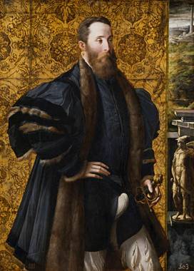 Pedro María Rossi, conde de San Segundo, 1535  (Parmigianino) (1503-1540)   Museo del Prado, Madrid  P00279    