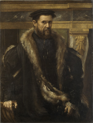 A Man, ca. 1534-1536 (Girolamo di Carpi) (1501-1556) Seattle Art Museum, WA  61.164     Kress  Collection  