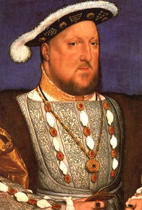 Henry VIII ver 1 ca. 1537   (Hans Holbein the Younger)  (1497-1543) Location TBD