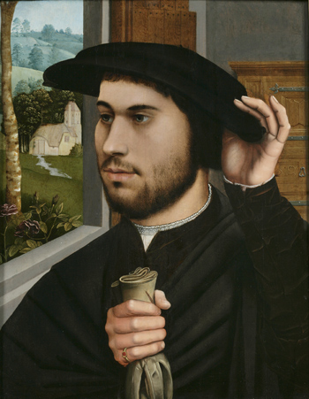 A Man,  ca. 1530  (Ambrosius Benson) (c. 1495-1550) Private Collection    