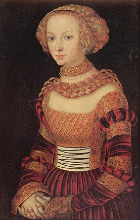 Emilie of Saxony, ca. 1530  (Lucas Cranach the Elder) (1472-1553)    Statens Museum for Kunst, København 
