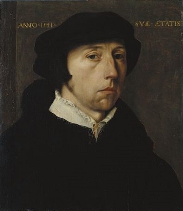 A Man, 1541 (Master of the 1540s) previously attributed to Jan van Scorel)  Fogg Museum,  Harvard University,  Cambridge, MA,  2001.169
