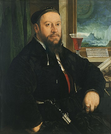 Matthäus Schwarz, 1542 dated  (Christoph Amberger)   (1505-1562)    Museo Thyssen-Bornemisza, Madrid, INV. Nr (1935.1)    