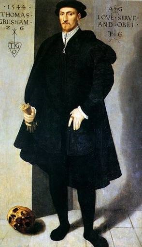 Thomas Gresham at 26 years old, 1544 (UA Flemish School) The Mercers Company 