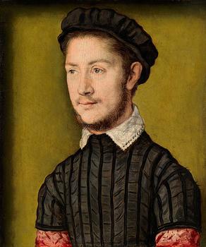 A Young Man ca 1547-1550 by Corneille de Lyon  Richard Green Gallery London