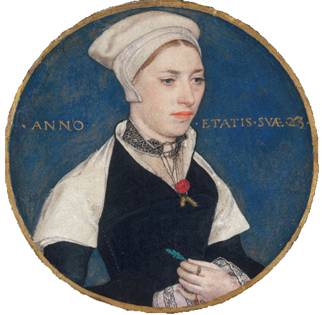  Jane Small (née Pemberton), ca. 1540  (Hans Holbein the Younger (1497-1543)  Victoria and Albert Museum, London      