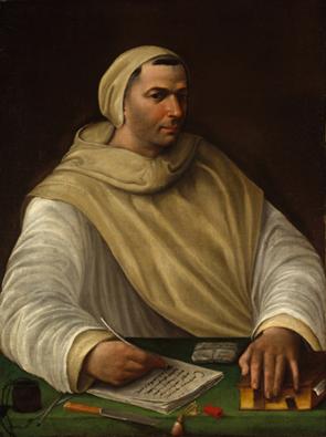 An Olivetian Monk, ca. 1540  (Antonio Bentivoglio?) “1538-1540” (attrib. Battista Franco) (1510-1561) The Metropolitan Museum of Art, New York, NY 1986.339.1  