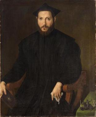 Clergyman, ca. 1540  (Unknown Lombard Master) Kunsthistorisches Museum, Wien GG_372 