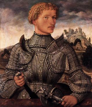 A Knight of the Rehlinger Family, ca. 1540   (Unknown German Master) Staatliche Museen zu Berlin     L