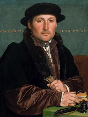 A Young Merchant at 28 years of age, 1541   (Hans Holbein the Younger) 1497-1543 Kunsthistorisches Museum, Wien,  GG_905