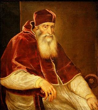 Pope Paul III, papacy 1534-1549, 1543  (Titian) (1488-1576)  Location TBD