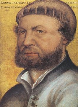 Self-Portrait, ca. 1543  (Hans Holbein the Younger) (1497-1543)  Galleria degli Uffizi, Firenze