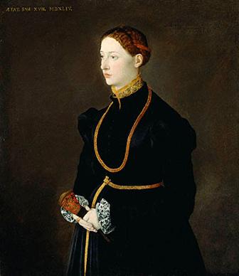 Barbara Kressin at 17 years old,  1544 (Lambert Sustris) (1515-1560) J. Paul Getty Museum, Los Angeles, CA  70.PA.54 